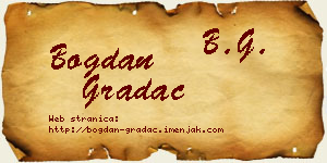 Bogdan Gradac vizit kartica